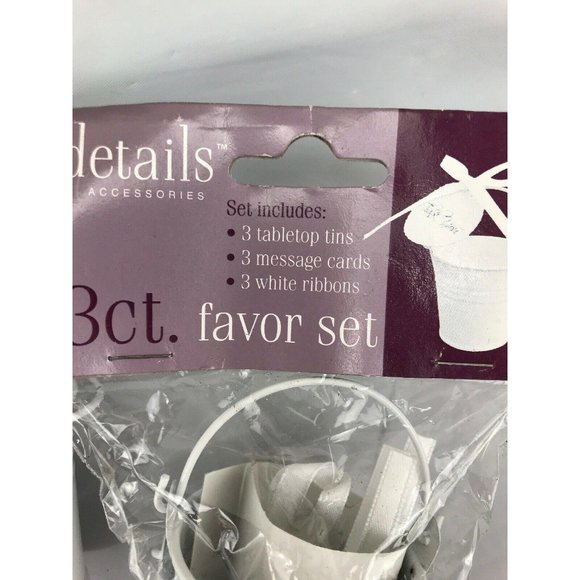 Lot Of 9 Favor Set Table Top Tins Message Cards - Picture 3 of 3